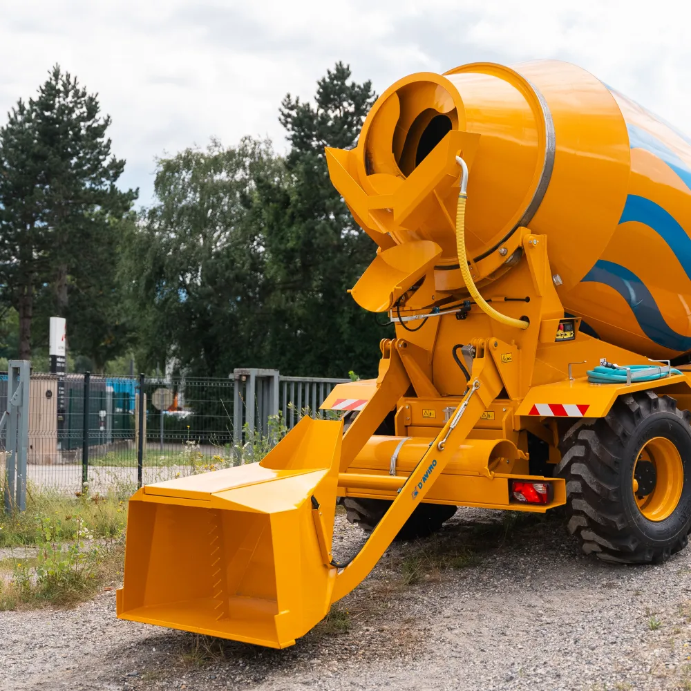 Chargement auto-bétonnière